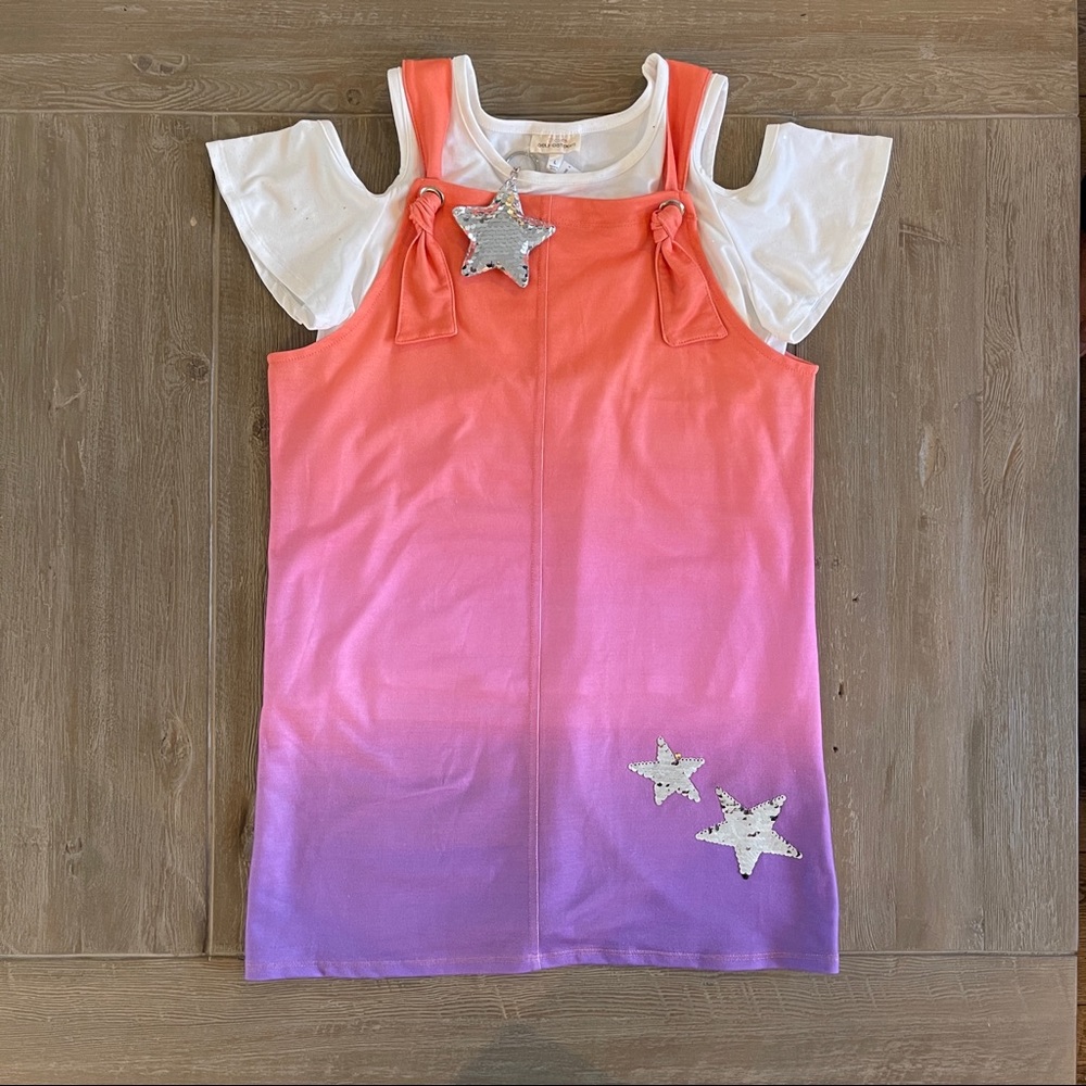 Self Esteem Girls’ 2-PC Shirt & Jumper (Large)
